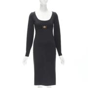 Pre-owned Viscose dresses Versace Pre-owned , Black , Dames