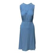 N ° 21 Midi -jurk met grote lint N21 , Blue , Dames
