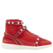 Pre-owned Fabric sneakers Valentino Vintage , Red , Dames
