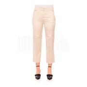 Stijlvolle Broek Via Masini 80 , Beige , Dames