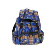 Pre-owned Canvas backpacks Burberry Vintage , Blue , Unisex