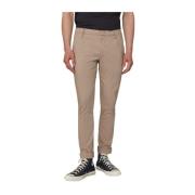 Gaubert Geplooide Broek Dondup , Brown , Heren