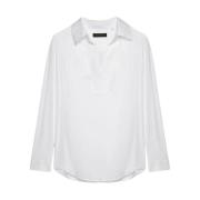 Klassieke Polo Shirt Elena Mirò , White , Dames
