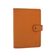 Pre-owned Leather home-office Louis Vuitton Vintage , Orange , Dames