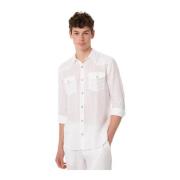 Witte Overhemd MC2 Saint Barth , White , Heren
