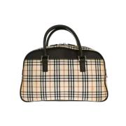 Pre-owned Canvas handbags Burberry Vintage , Beige , Dames