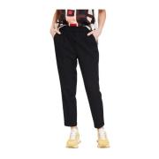 Stijlvolle Broek Via Masini 80 , Black , Dames