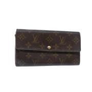 Pre-owned Canvas wallets Louis Vuitton Vintage , Brown , Dames