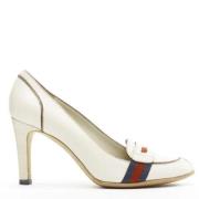 Pre-owned Leather heels Gucci Vintage , Beige , Dames