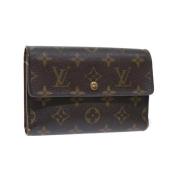 Pre-owned Canvas wallets Louis Vuitton Vintage , Brown , Dames