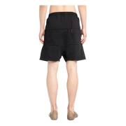 Zwarte object geverfde shorts met elastische tailleband Boris Bidjan S...