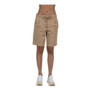 Stijlvolle Bermuda Shorts Aspesi , Beige , Dames