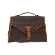 Pre-owned Canvas handbags Louis Vuitton Vintage , Brown , Dames