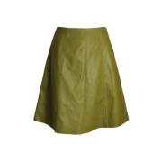 Pre-owned Leather bottoms Prada Vintage , Green , Dames