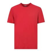 Rollneck T-shirt Zanone , Red , Heren