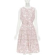 Pre-owned Cotton dresses Oscar De La Renta Pre-owned , White , Dames