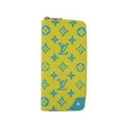 Pre-owned Canvas wallets Louis Vuitton Vintage , Yellow , Dames