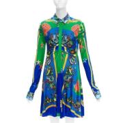 Pre-owned Viscose dresses Versace Pre-owned , Green , Dames