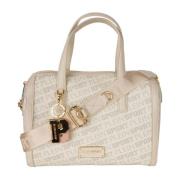 Logo Print Crossbody Tas Plein Sport , White , Dames