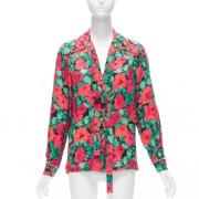 Pre-owned Silk tops Gucci Vintage , Red , Dames