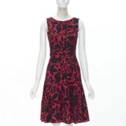 Pre-owned Fabric dresses Oscar De La Renta Pre-owned , Red , Dames