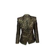 Voldoende acetaat bovenkleding Balmain Pre-owned , Yellow , Dames