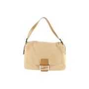 Preated Suede Fendi-Bags Fendi Vintage , Beige , Dames