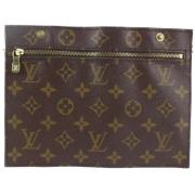 Gebruikte koppeling, Lengte: 8.75 Louis Vuitton Vintage , Brown , Dame...