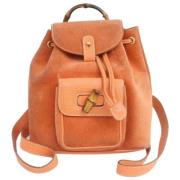 Vintage Leren Tassen Gucci Vintage , Orange , Unisex