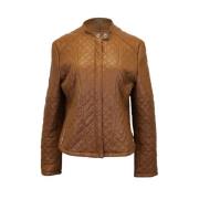 Pre-owned Leather outerwear Ralph Lauren Pre-owned , Brown , Dames