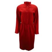 Pre-owned Wool dresses Oscar De La Renta Pre-owned , Red , Dames