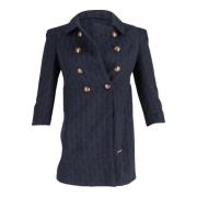 Pre-owned Cotton jacket Burberry Vintage , Blue , Dames