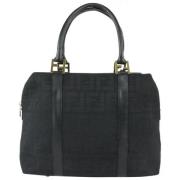 Pre-eigendom canvas Fendi-bags Fendi Vintage , Black , Unisex