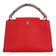 Pre-owned Leather handbags Louis Vuitton Vintage , Red , Dames