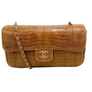 Pre-owned Leather chanel-bags Chanel Vintage , Beige , Dames