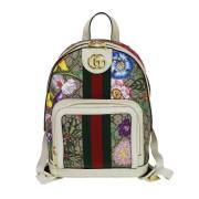 Pre-owned Canvas backpacks Gucci Vintage , Gray , Dames