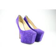 Pre-owned Fabric heels Giuseppe Zanotti Pre-owned , Purple , Dames