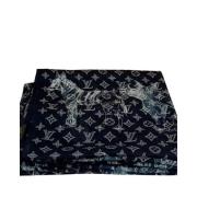 Gebruikte sjaal Louis Vuitton Vintage , Blue , Dames