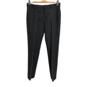 Pre-owned Wool bottoms Saint Laurent Vintage , Black , Dames