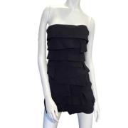 Pre-owned Silk dresses Versace Pre-owned , Black , Dames