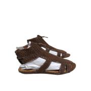 Pre-owned Leather sandals Givenchy Pre-owned , Brown , Dames