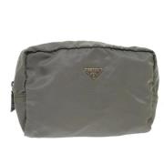 Pre-owned Fabric clutches Prada Vintage , Gray , Dames