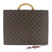Pre-owned Canvas briefcases Louis Vuitton Vintage , Brown , Unisex