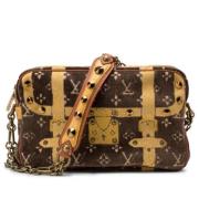 Tweedehands Schoudertas Louis Vuitton Vintage , Brown , Dames