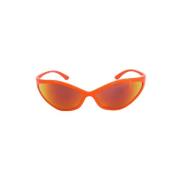 Pre-owned Nylon sunglasses Balenciaga Vintage , Orange , Dames