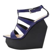 Pre-owned Sandalen Giuseppe Zanotti Pre-owned , Blue , Dames