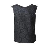 Pre-owned Polyester tops Fendi Vintage , Black , Dames