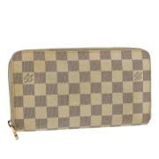 Pre-owned Canvas wallets Louis Vuitton Vintage , White , Dames