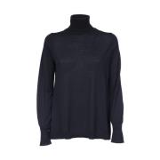 Hoge hals wollen trui Le Tricot Perugia , Blue , Dames