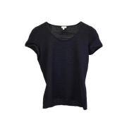 Pre-owned Polyester tops Armani Pre-owned , Black , Dames